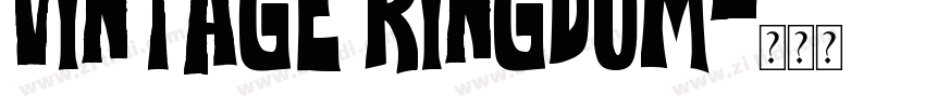 vintage kingdom字体转换